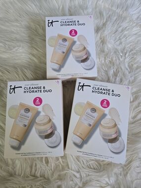 IT Cosmetics Cleanse & Hydrate Duo - Beige/White Packaging (3 Sets)